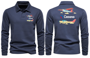 CESSNA LONG SLEEVE POLO